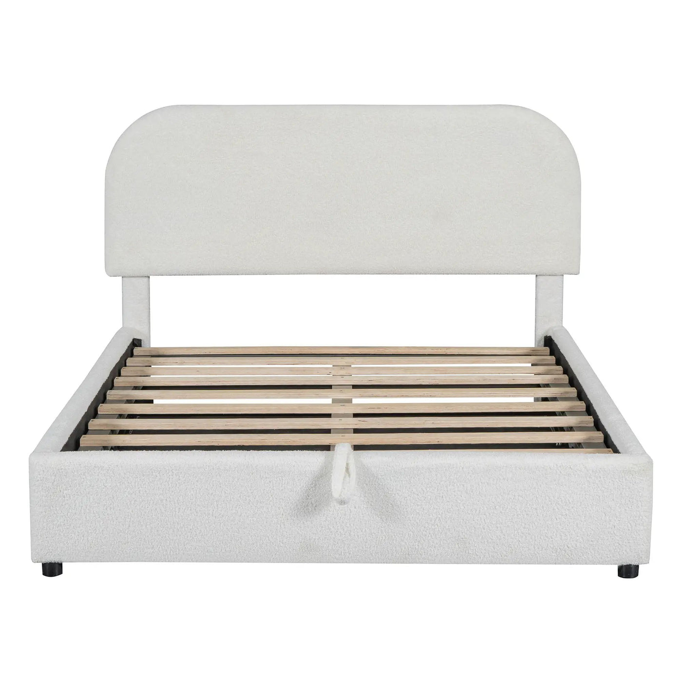 Upholstered Platform Bed With Hydraulic Storage System by Unique Piece Furniture
