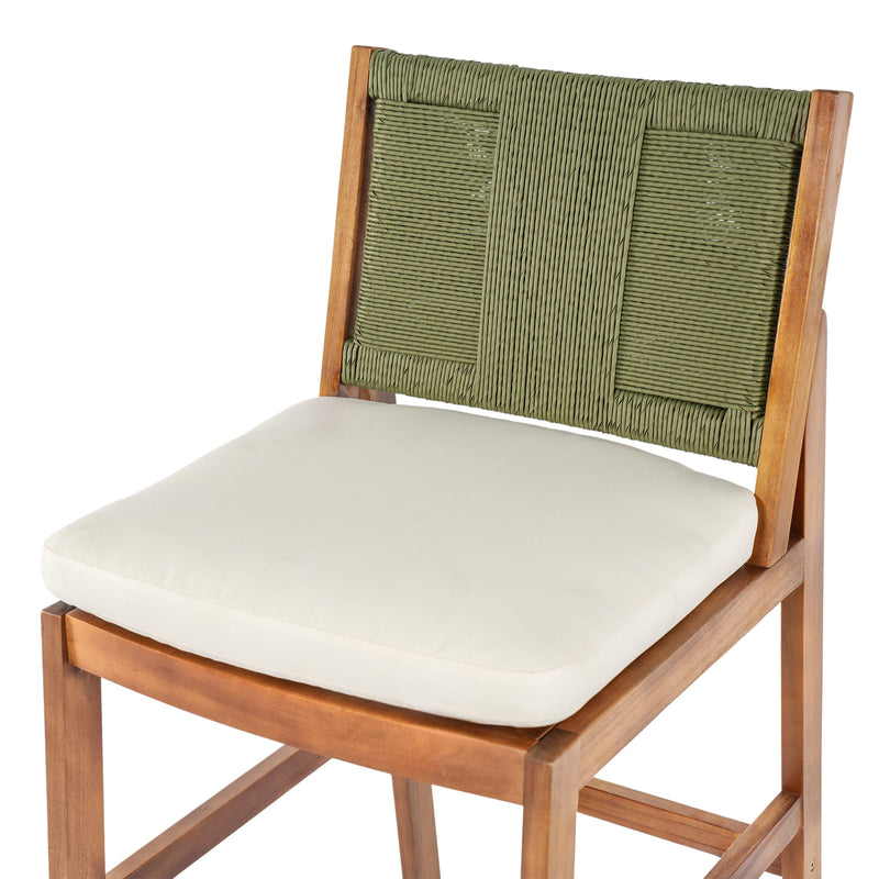 4 Pieces Arly Green Outdoor Bar Stool Set by HouseOfZazla