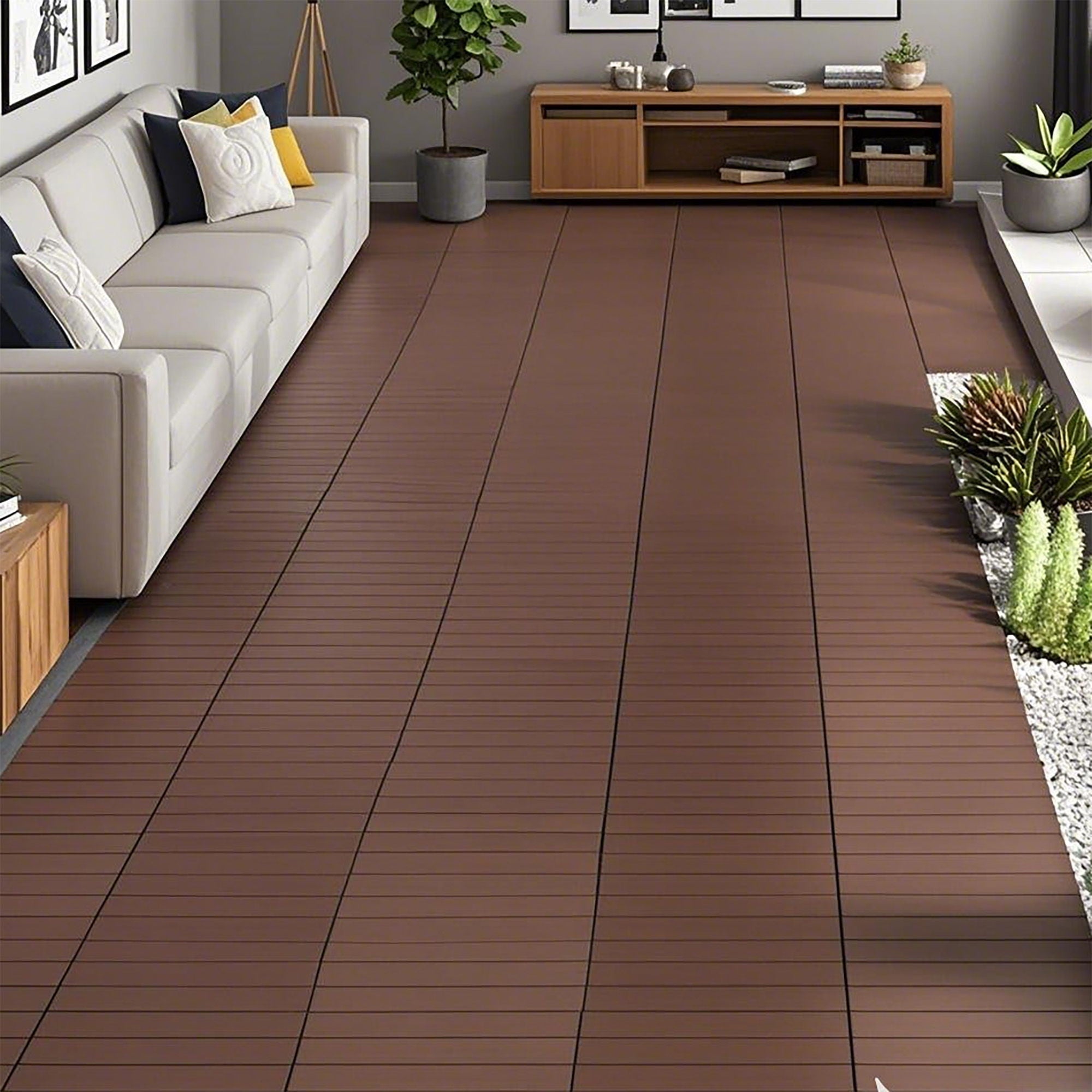Diy Module Interlocking Decking Tiles Floor Tile For Porch Poolside Outdoor And Indoor Balcony Backyard by HouseOfZazla