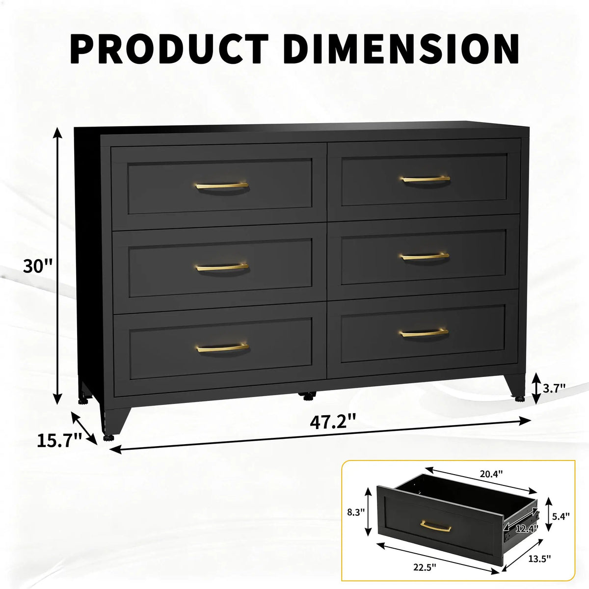 6 Drawer Dresser for Bedroom by HouseOfZazla
