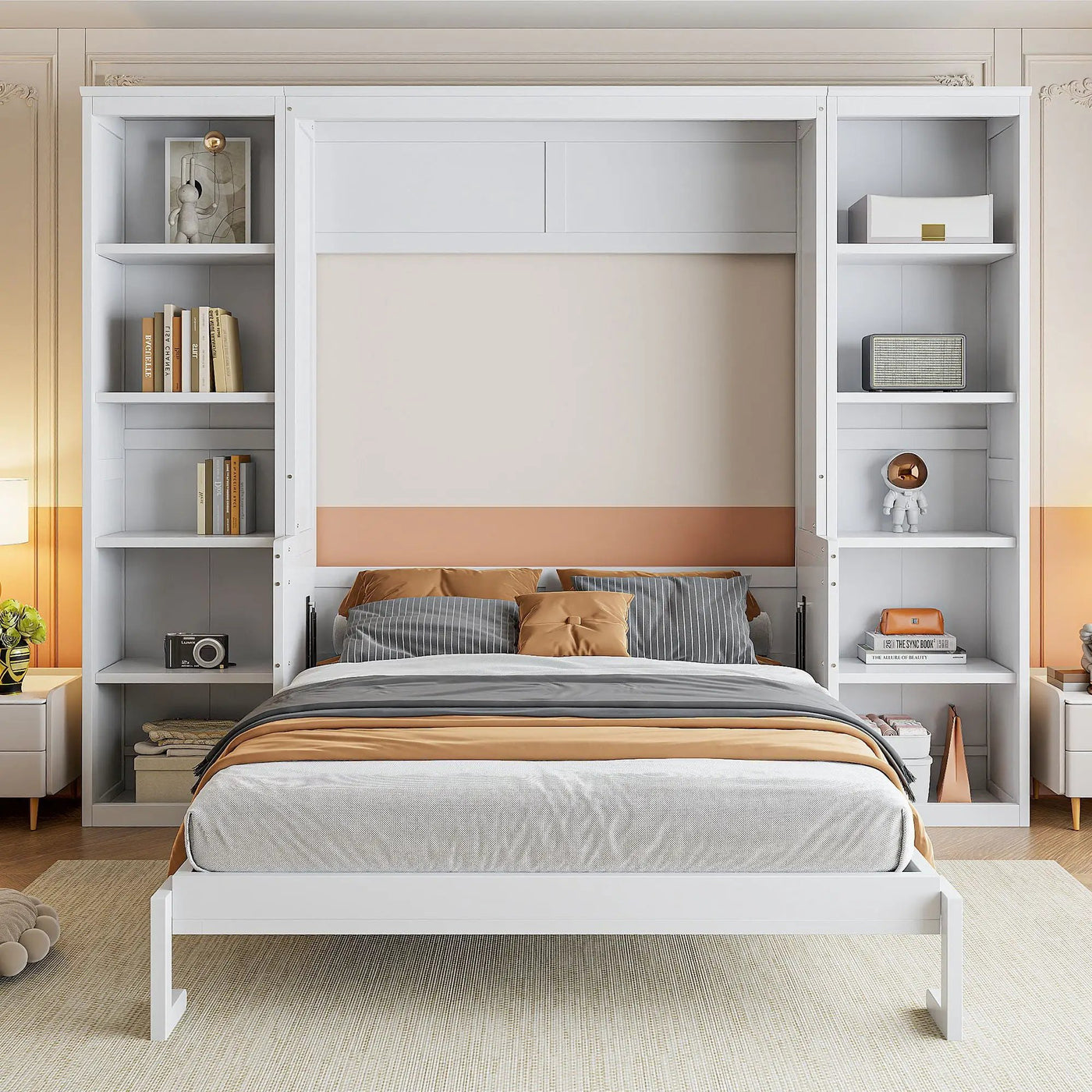 Murphy Bed With Desk And Bookshelf by Unique Piece Furniture
