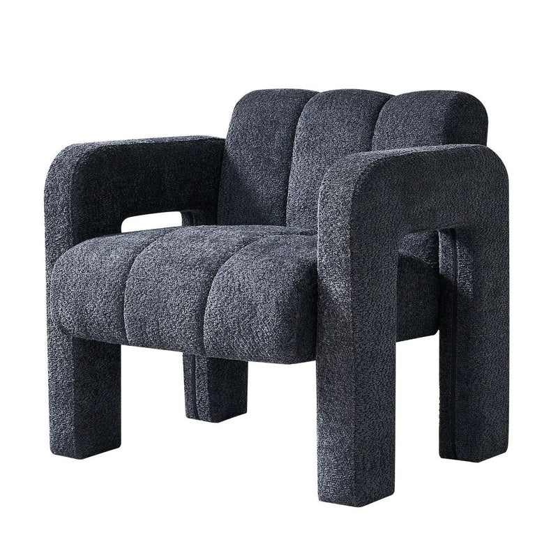 31.10" Boucle Upholstered Accent Chair by Unique Piece Furniture