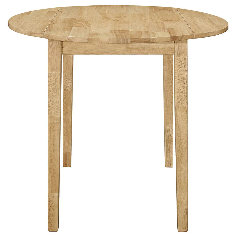 Bucknell 3-piece Round Drop Leaf Dining Table Set Natural by Unique Piece Furniture