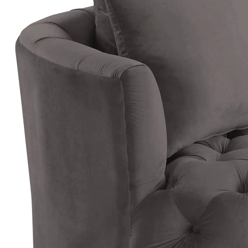 Zunyas Velvet Accent Chair With Swivel by HouseOfZazla