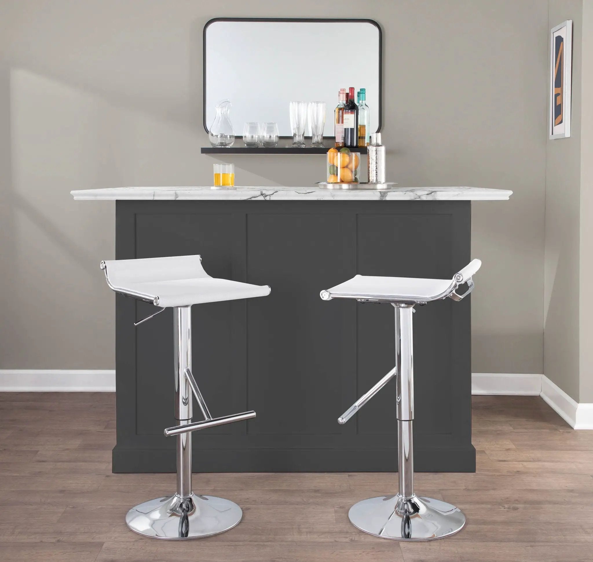 Mirage Ale - Contemporary Adjustable Bar Stool by Unique Piece Furniture