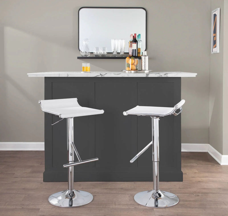 Mirage Ale - Contemporary Adjustable Bar Stool by Unique Piece Furniture