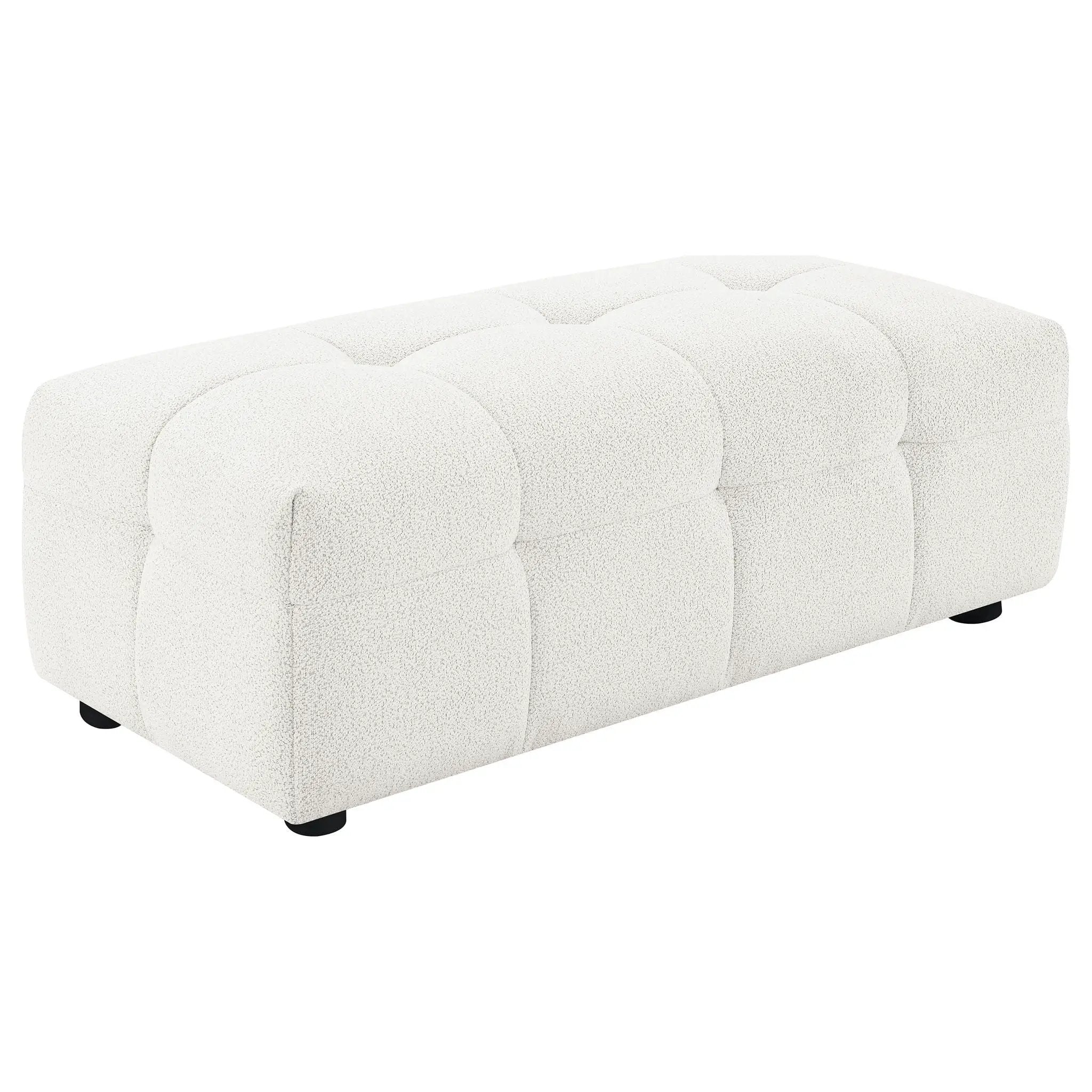 Sooke - Rectangular Ottoman - Off White by HouseOfZazla