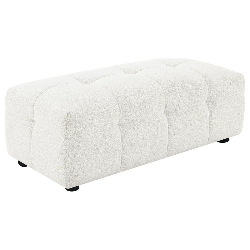 Sooke - Rectangular Ottoman - Off White by HouseOfZazla
