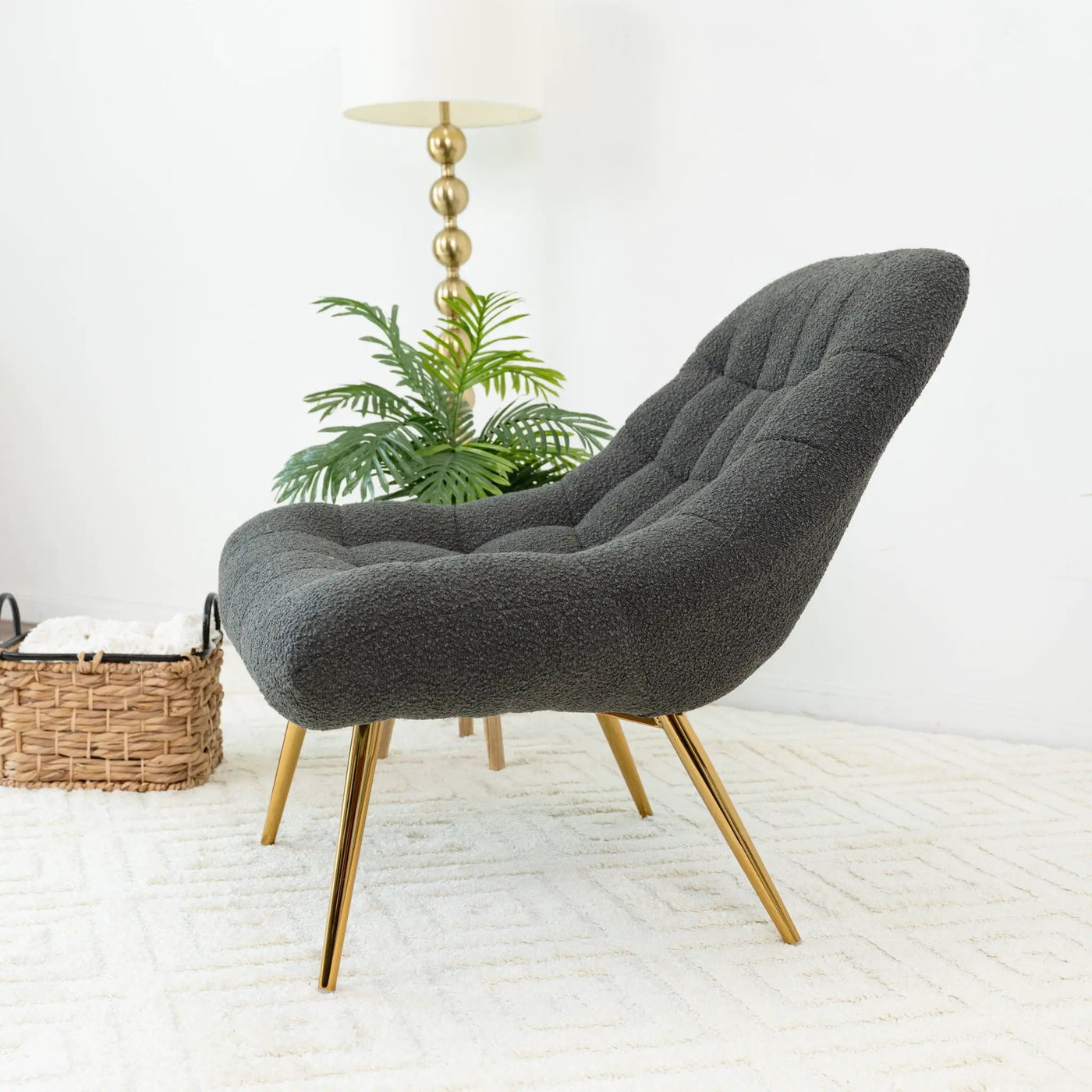 Aubrey - French Boucle Lounge Chair by Unique Piece Furniture