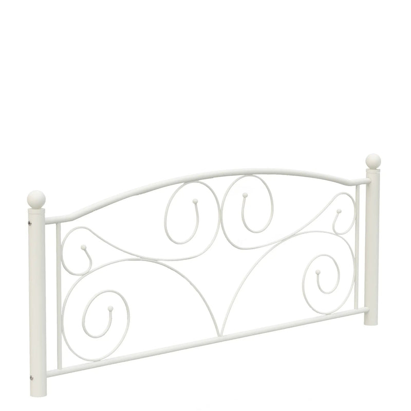 Full Size Unique Flower Sturdy System Metal Bed Frame with Headboard by HouseOfZazla