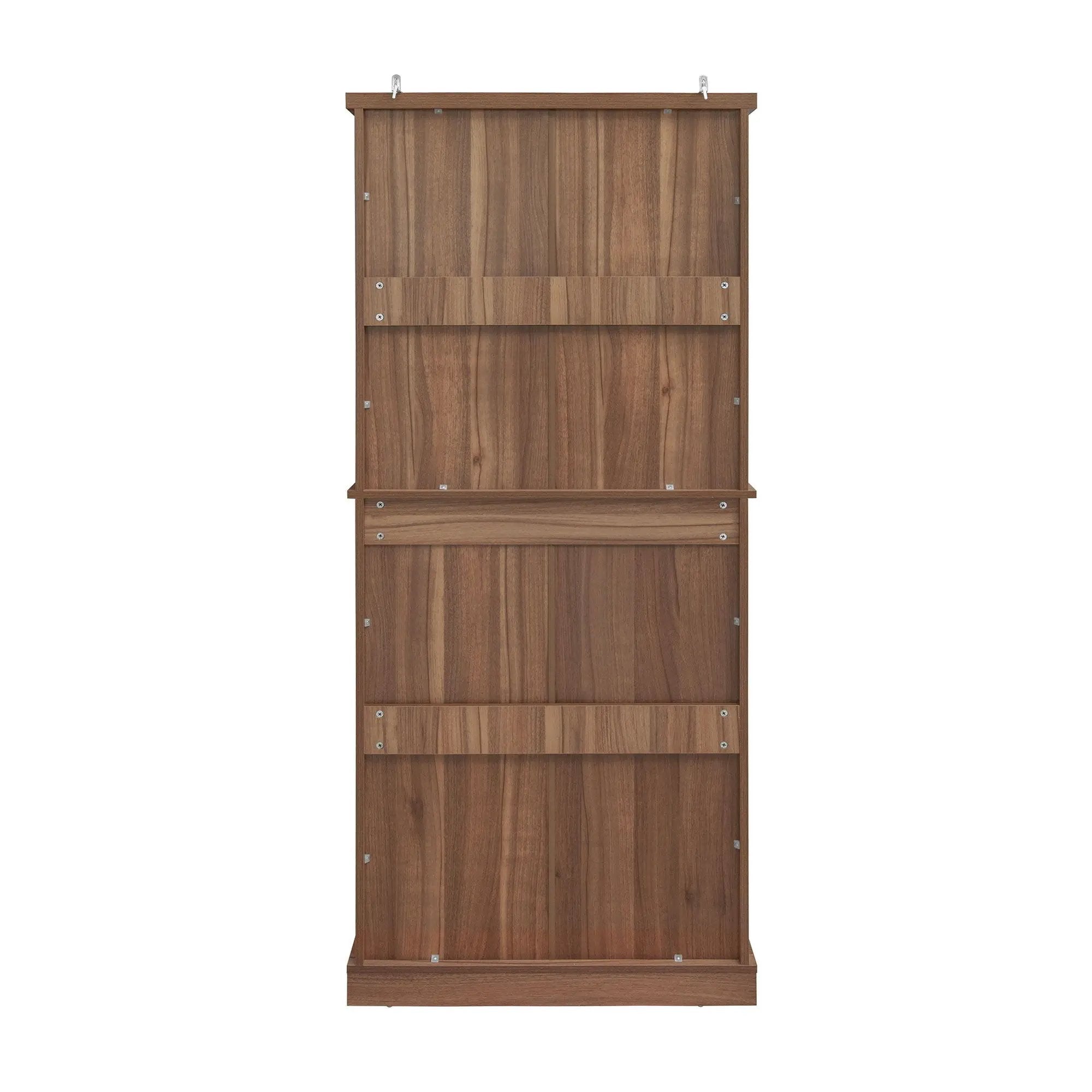 4 Door Cabinet With 1 Drawer, With 4 Adjustable Inner Shelves, Storage Cabinet by HouseOfZazla