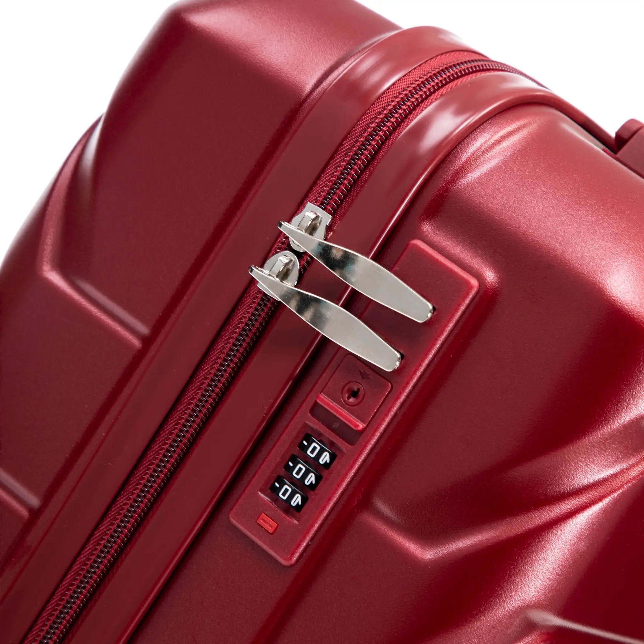 14"/20" 2-Piece ABS Spinner Wheel Luggage Set with Cosmetic Case by HouseOfZazla