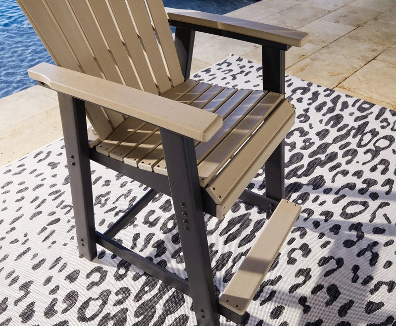 Fairen Trail - Barstool (Set of 2) - Black / Driftwood by Unique Piece Furniture