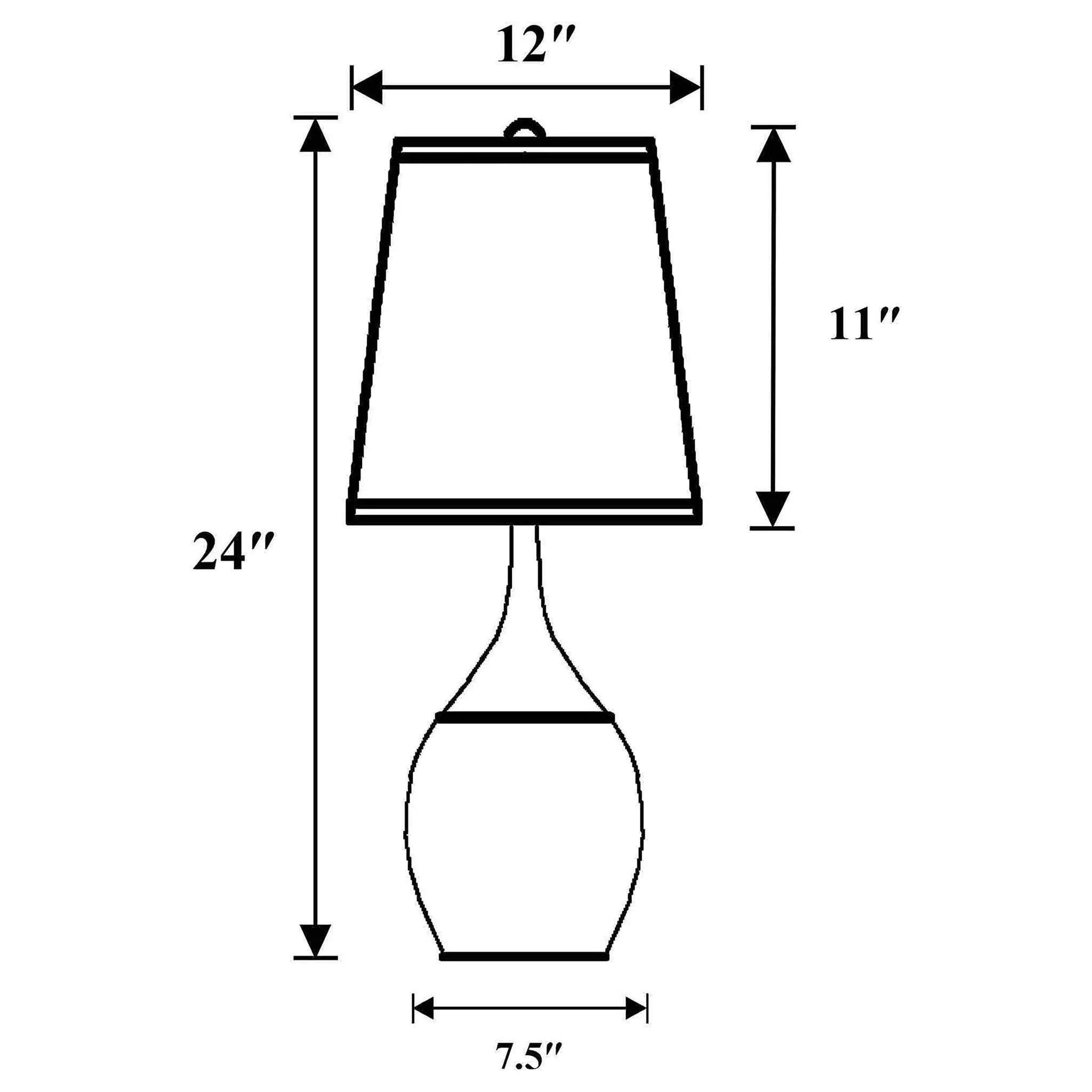 Droplet Empire - Shade Urn Table Lamp (Set of 2) - Silver by HouseOfZazla