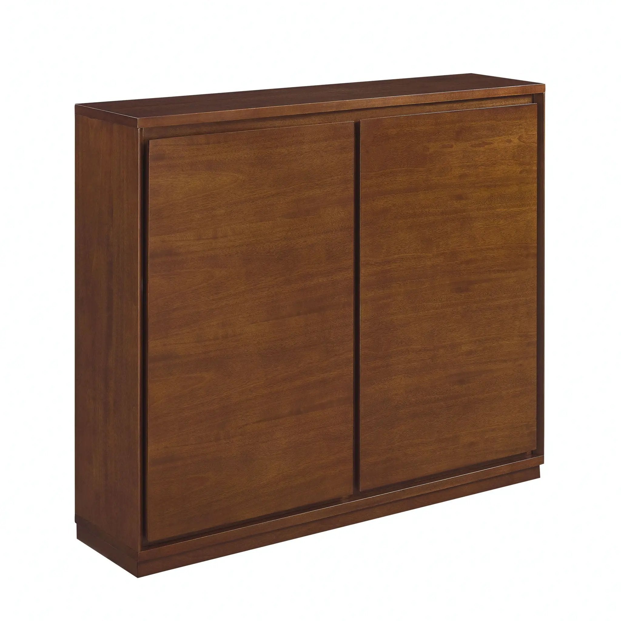 Sideboard, Buffet Cabinet With 2 Outlet Holes, Storage Cabinet For Entryway, Hallway, Living Room, Kitchen, Dining Room, Bedroom - Walnut by HouseOfZazla