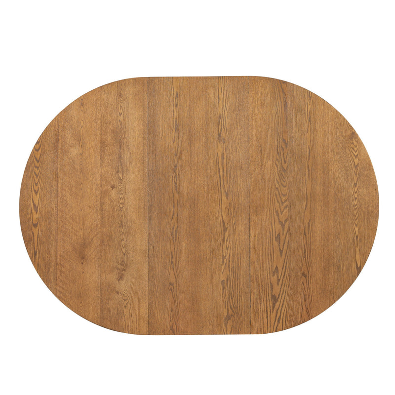 Topmax - 5 Piece Modern Extendable Round Dining Table Set With Removable Leaf For Small Places by HouseOfZazla