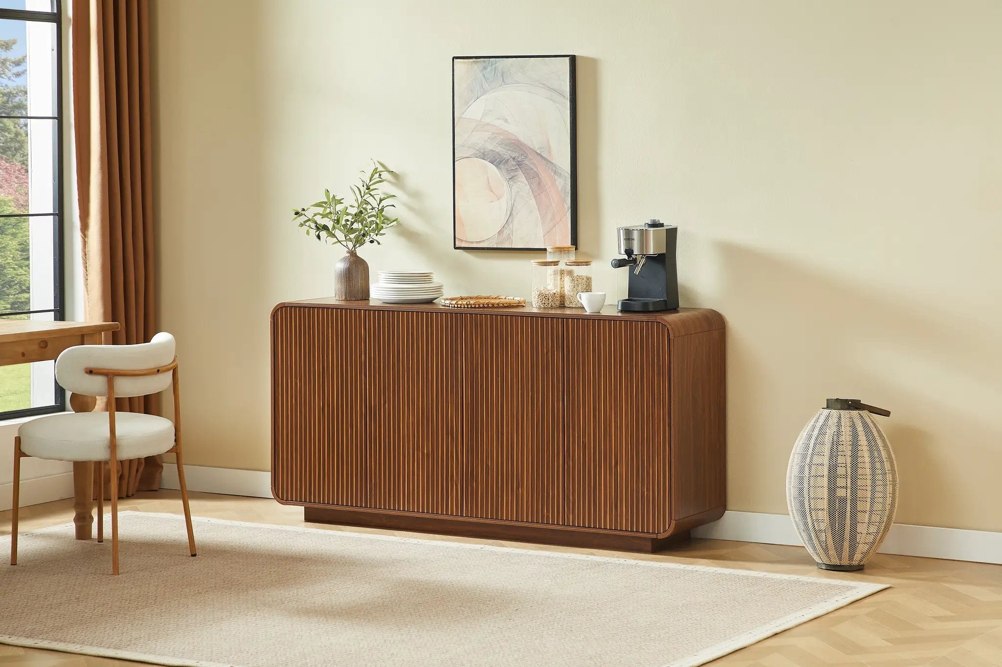 64" Buffet Sideboard Cabinet with Storage by HouseOfZazla