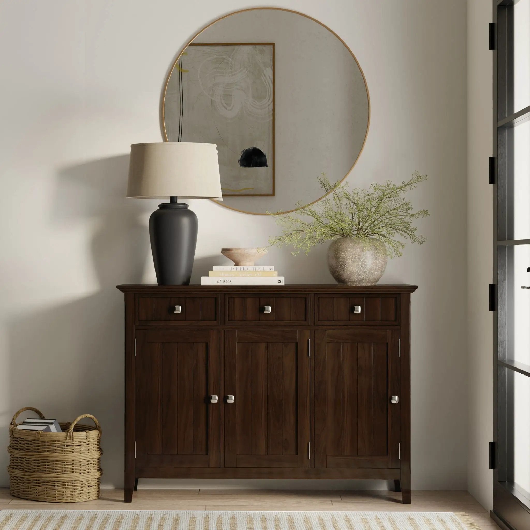 Acadian - Entryway Storage Cabinet - Brown by HouseOfZazla