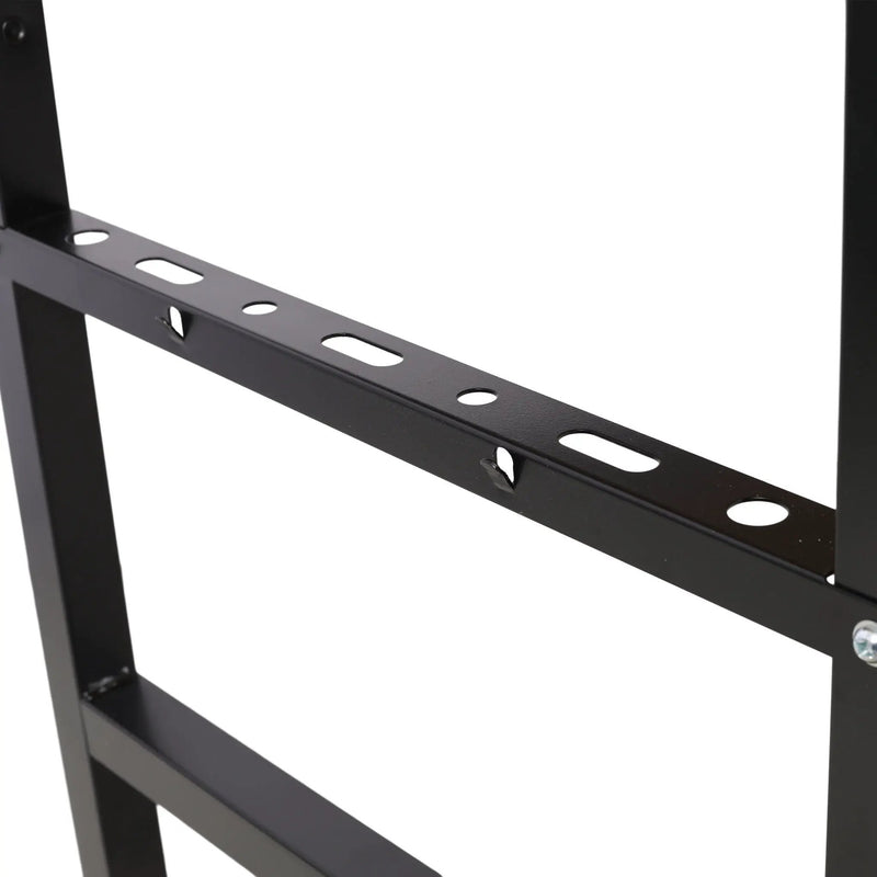 Portable Folding Work Table With Measuring Tape And Angle Finder Steel - Black by HouseOfZazla