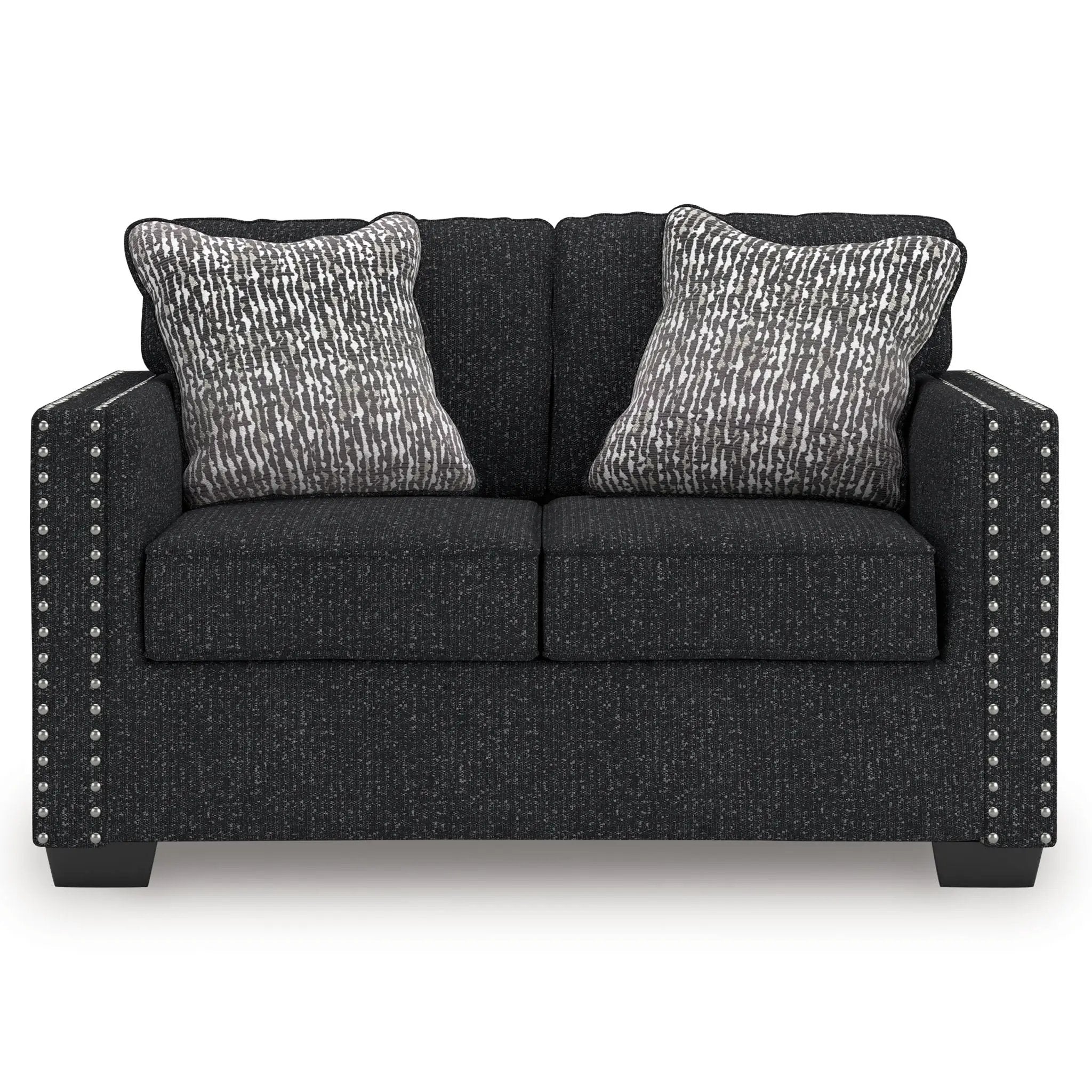 Jasmine Peaks - Loveseat - Coal by Unique Piece Furniture