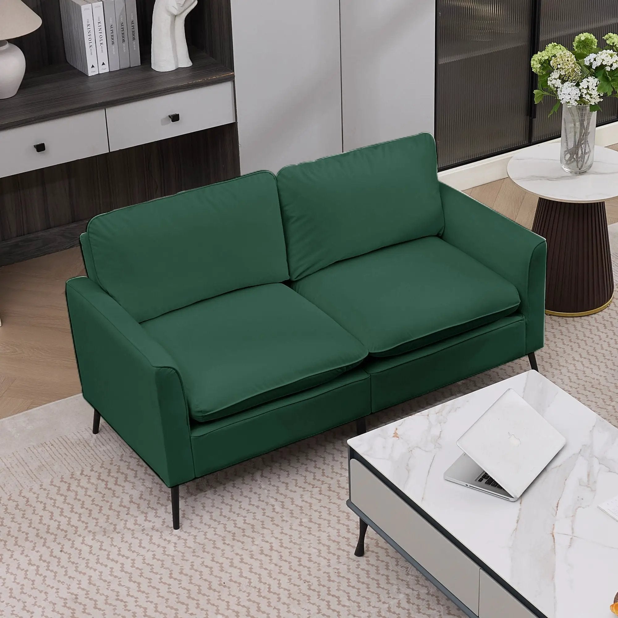 Upholstered Loveseat, For Living Room by HouseOfZazla