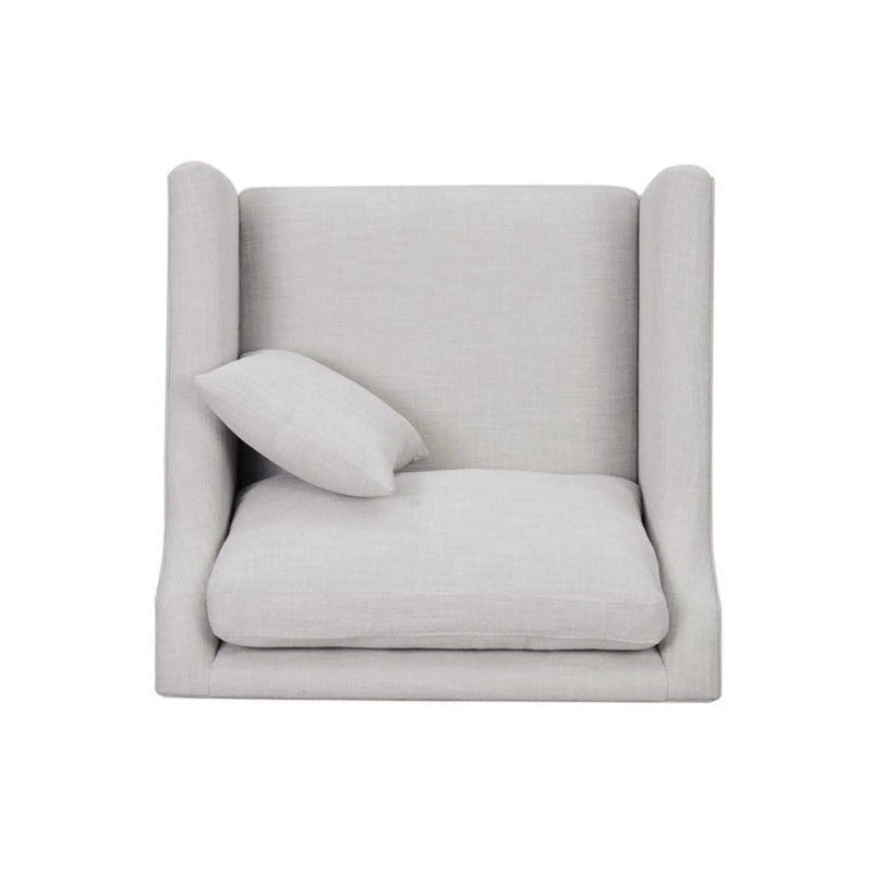 Chair With High Track Arms - Beige by Unique Piece Furniture