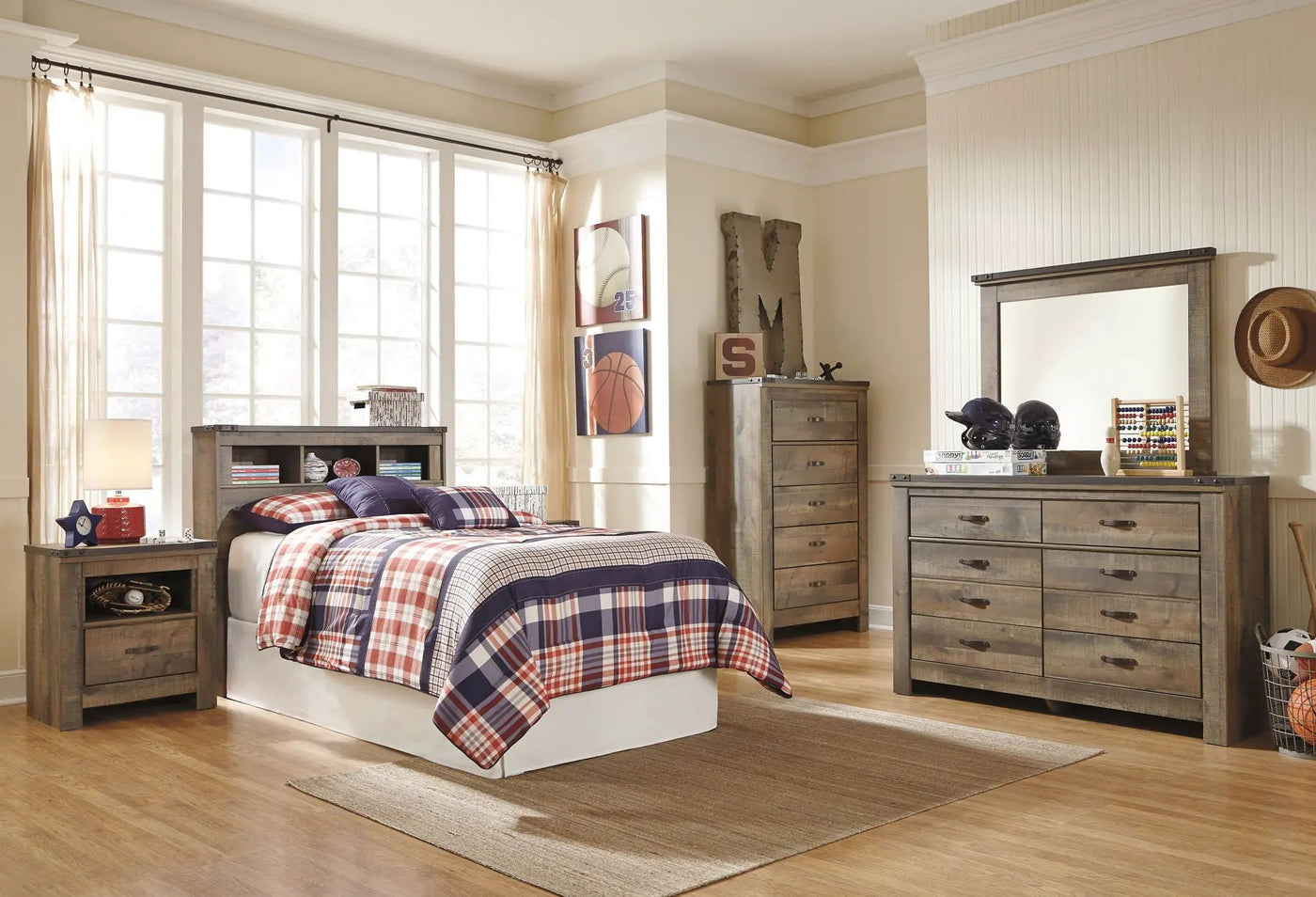 Trinell - Youth Bookcase Headboard by Unique Piece Furniture
