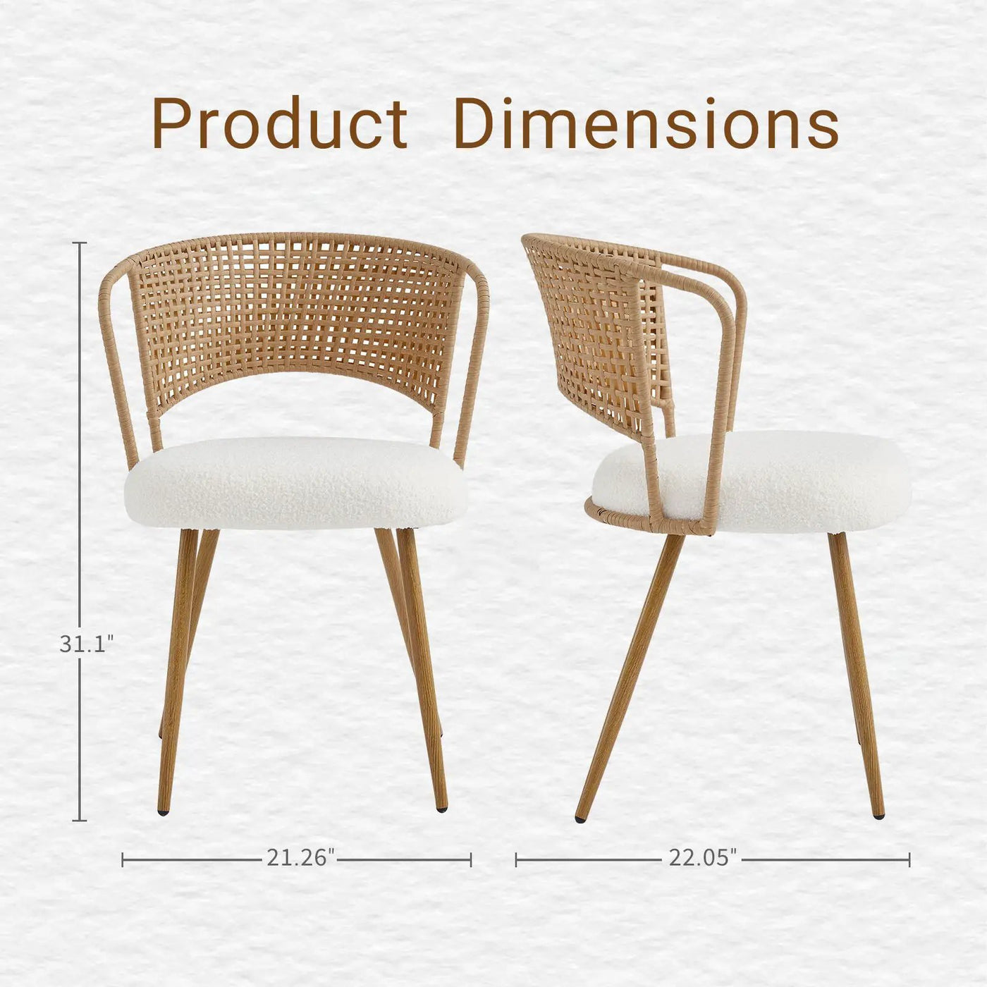 Farmhouse Style Wicker Dining Chair by HouseOfZazla