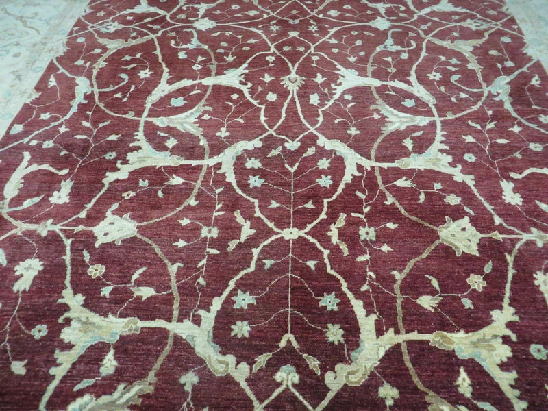 10' X 14' Vintage Handmade PESHAVAR CHOBI Pakistani Agra Wool Carpet Nice by Jewel Rugs