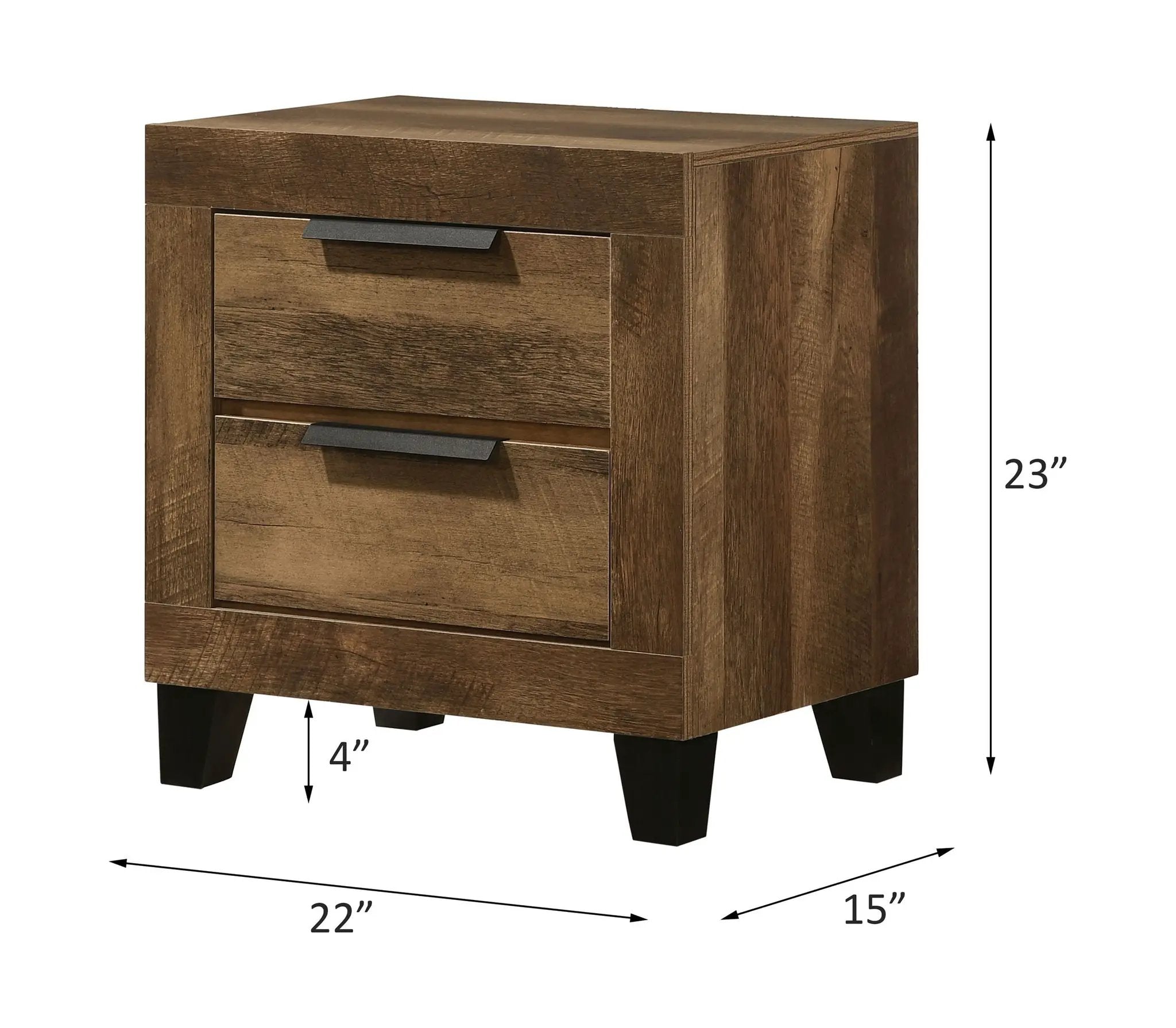 Morales - Nightstand - Rustic Oak by Unique Piece Furniture