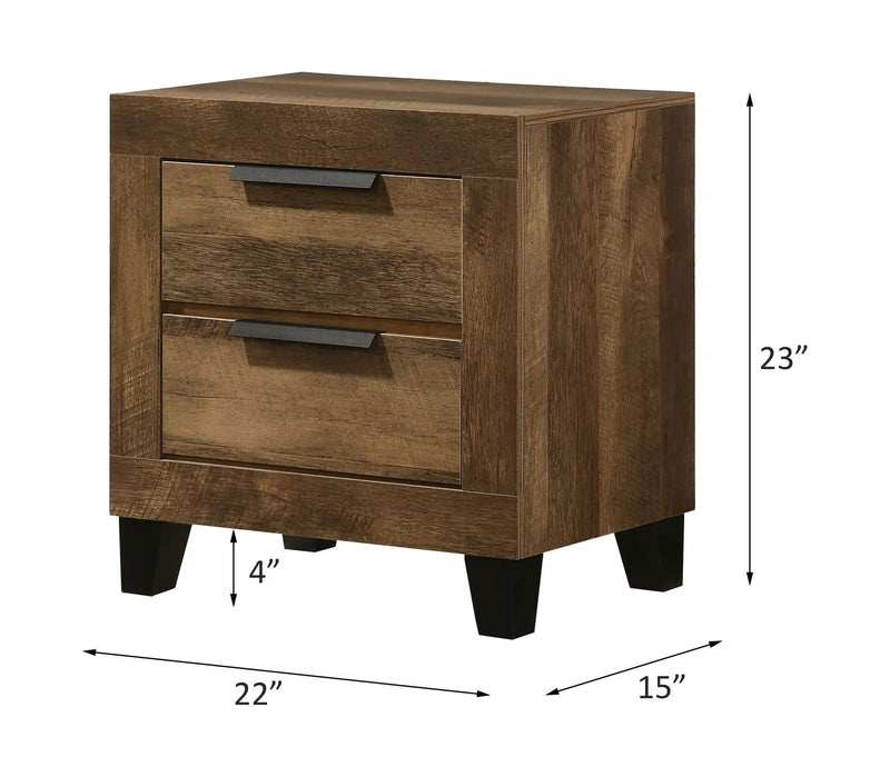 Morales - Nightstand - Rustic Oak by Unique Piece Furniture