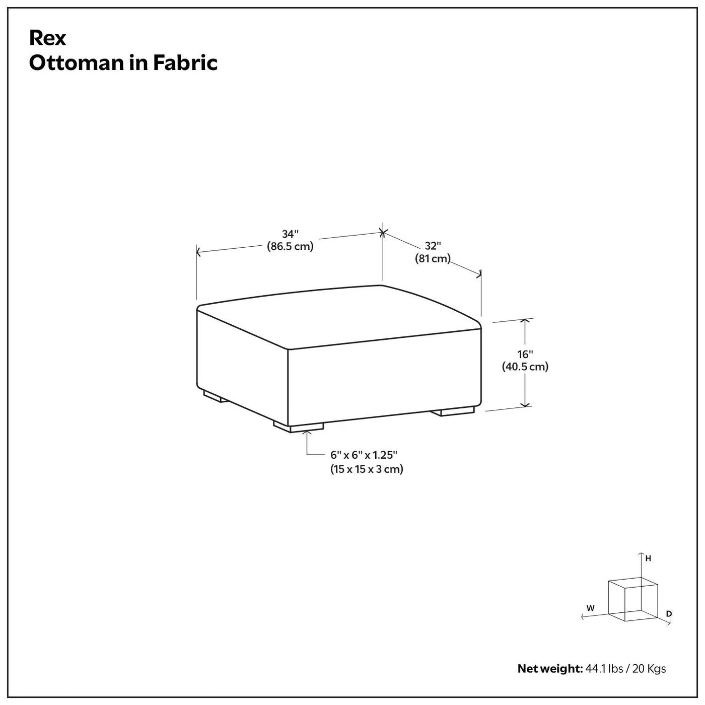 Rex - Ottoman by HouseOfZazla