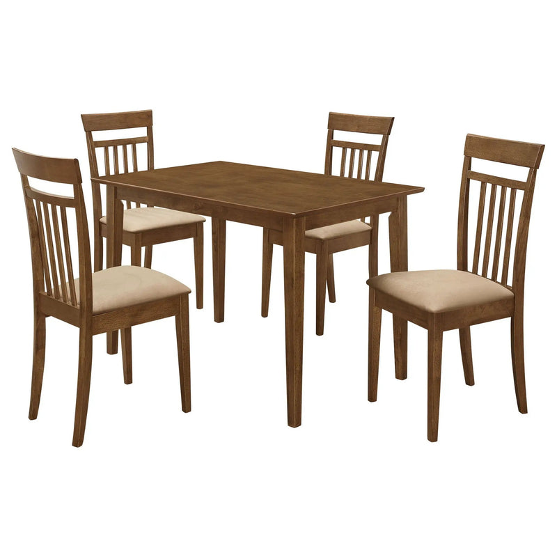 Robles 5-piece Rectangular Dining Table Set Chestnut by Unique Piece Furniture