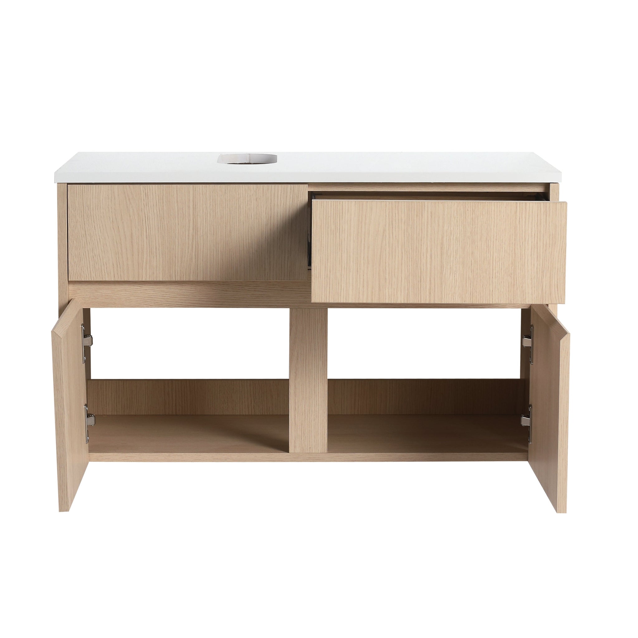 32-Inch Wall-Mounted Bathroom Vanity with 2 Soft Close Doors and 1 Drawer by HouseOfZazla