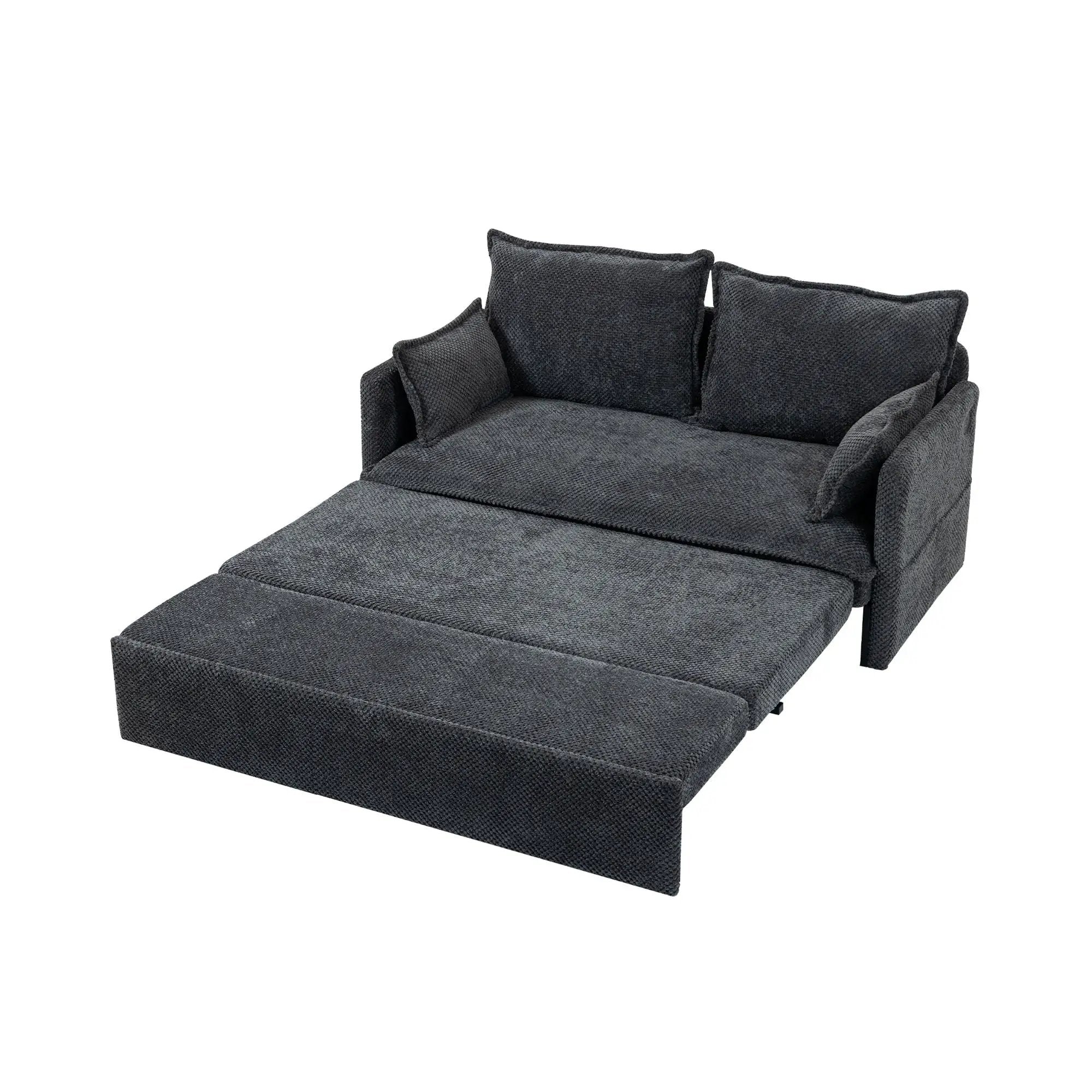 Pull Out Sofa Bed, Convertible Sleeper Sofa Couch, Side Storage, And USB / C - Type Charging Ports Chair by Unique Piece Furniture