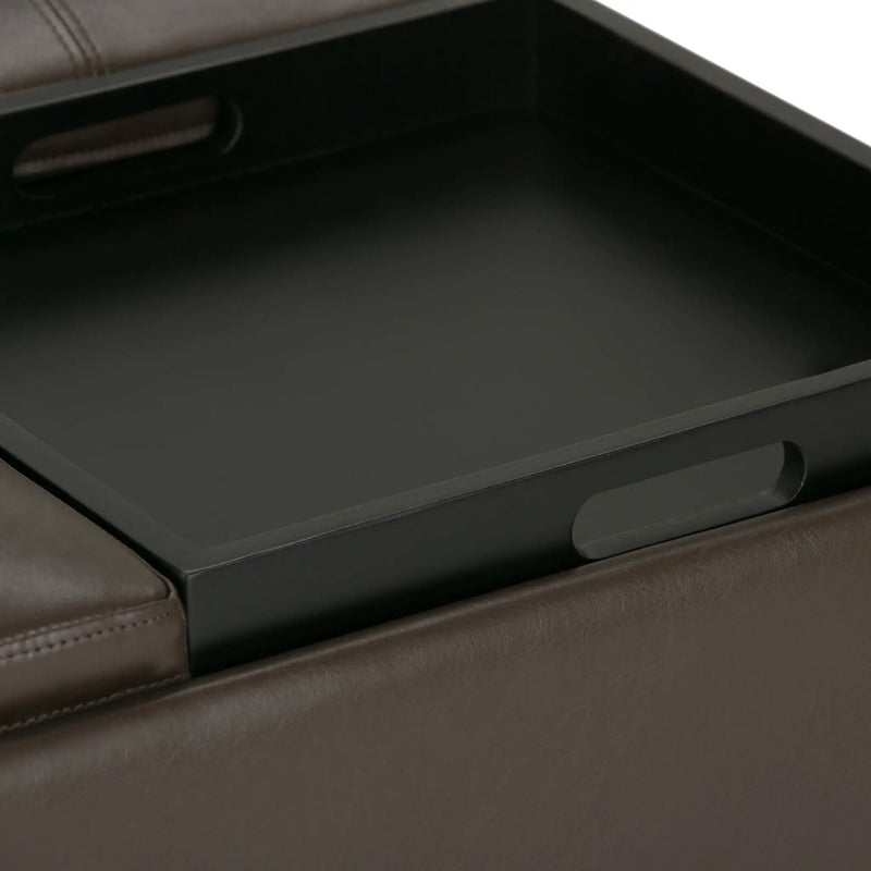 Avalon - Square Coffee Table, Storage Ottoman by HouseOfZazla