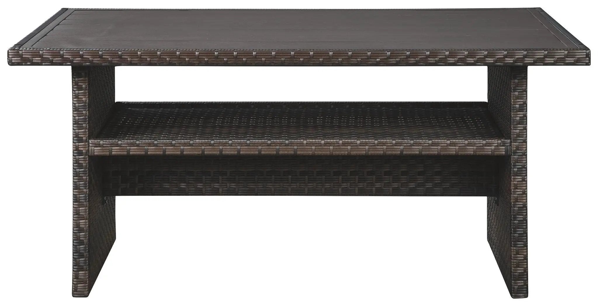 Easy Isle - RECT Multi-Use Table - Dark Brown / Beige by Unique Piece Furniture