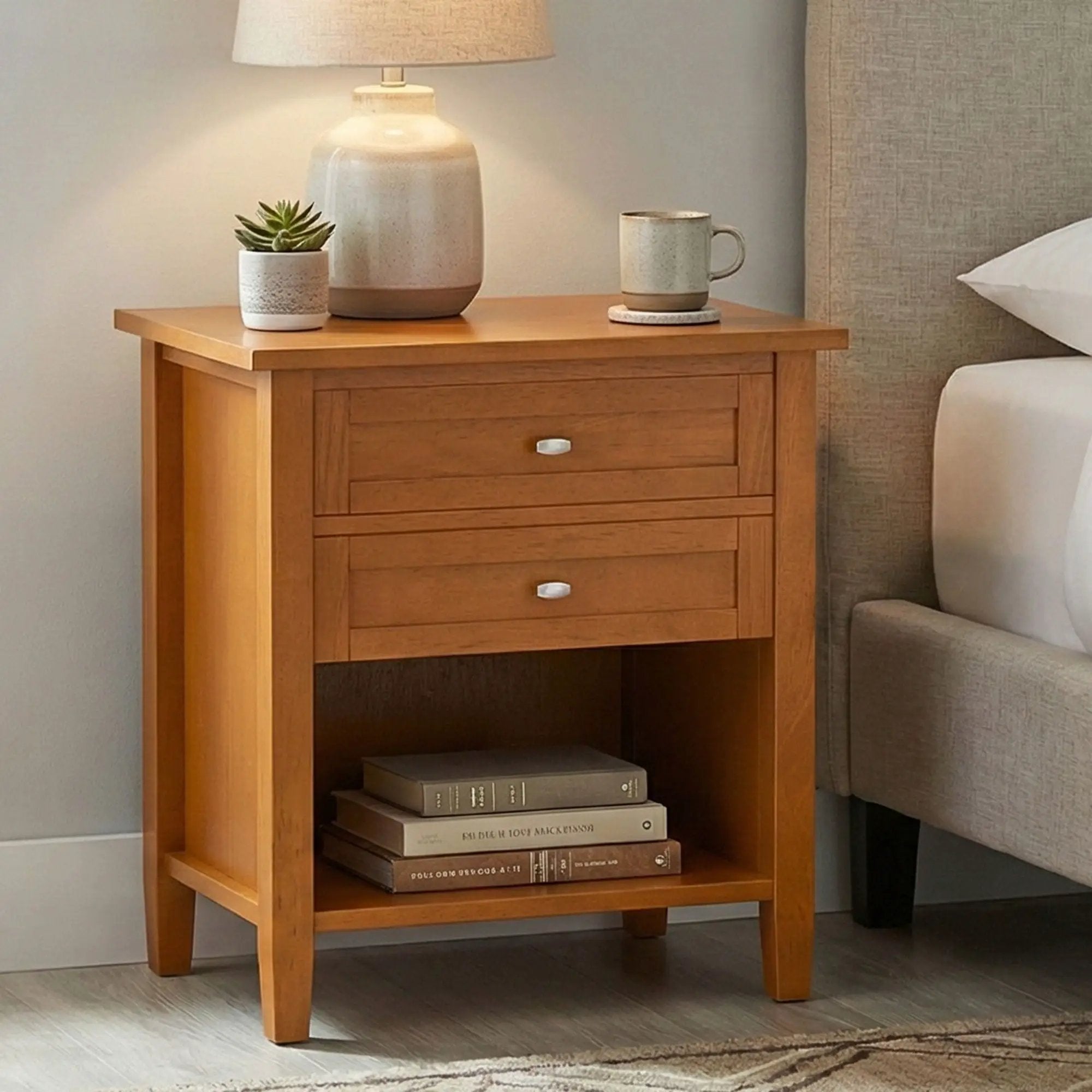 Warm Shaker - Bedside Table by Unique Piece Furniture