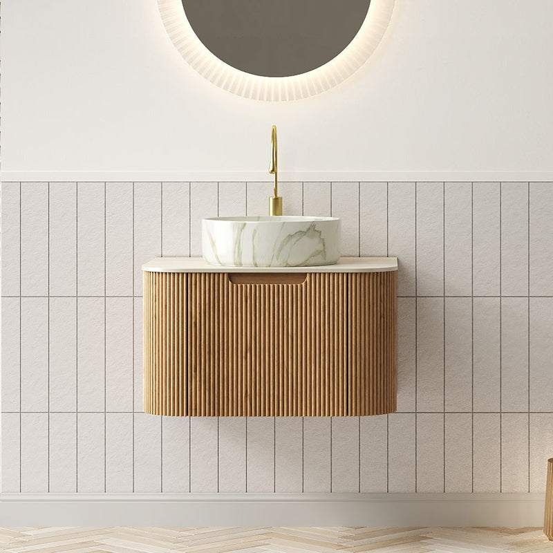DINA 24" Bathroom Vanity With Ceramic Sink and Floating Cabinet by HouseOfZazla