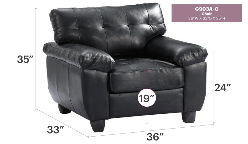 Sleek And Comfortable Accent Chair by Unique Piece Furniture