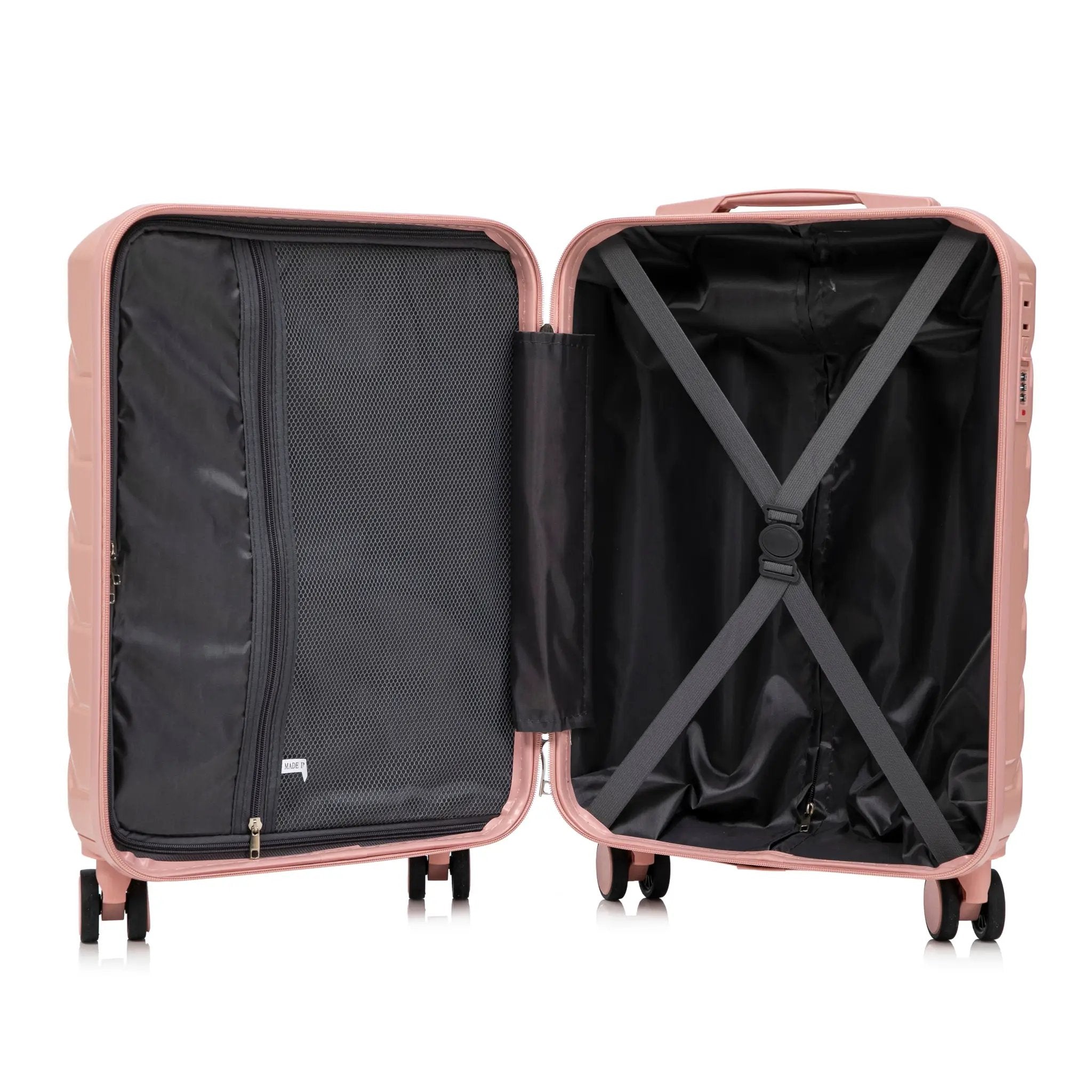 2-Piece ABS Spinner Wheel Luggage Set with Combination Lock by HouseOfZazla