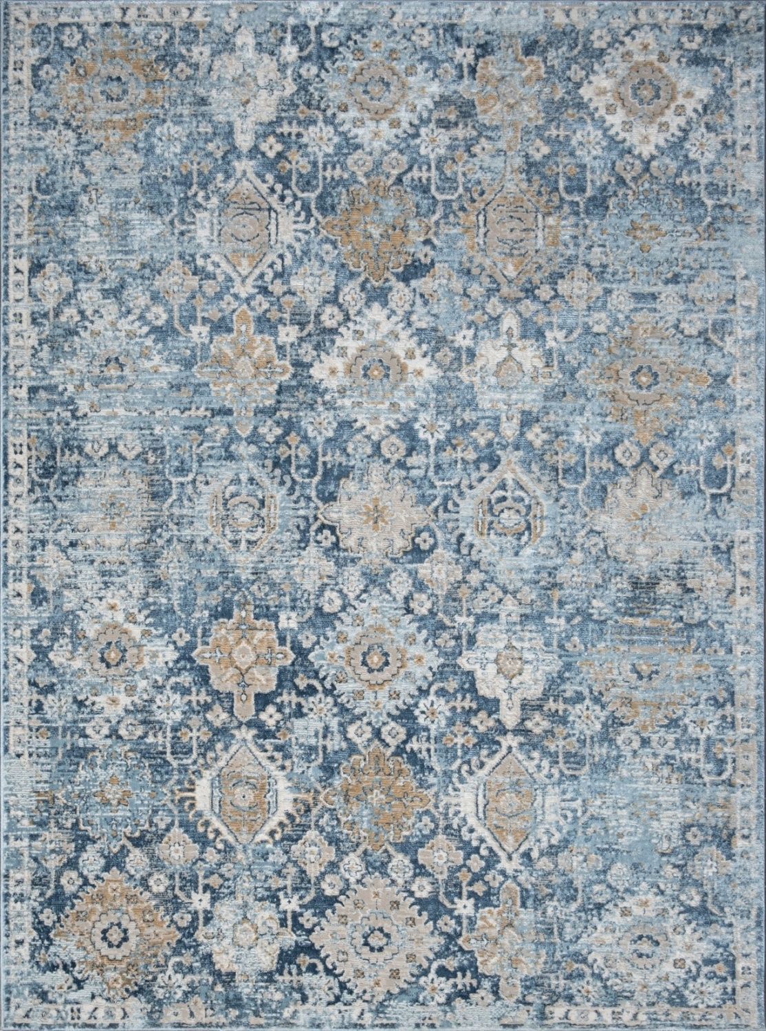 Noble - 5'3" X 7'3" Area Rug - Blue by HouseOfZazla