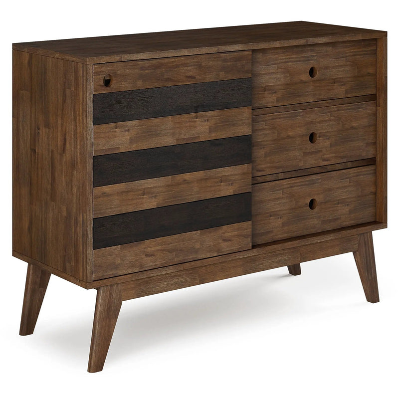 Clarkson - Medium Storage - Rustic Natural Aged Brown by Unique Piece Furniture