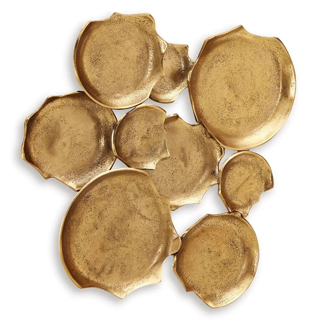 Gageton - Wall Decor - Antique Gold Finish by Unique Piece Furniture