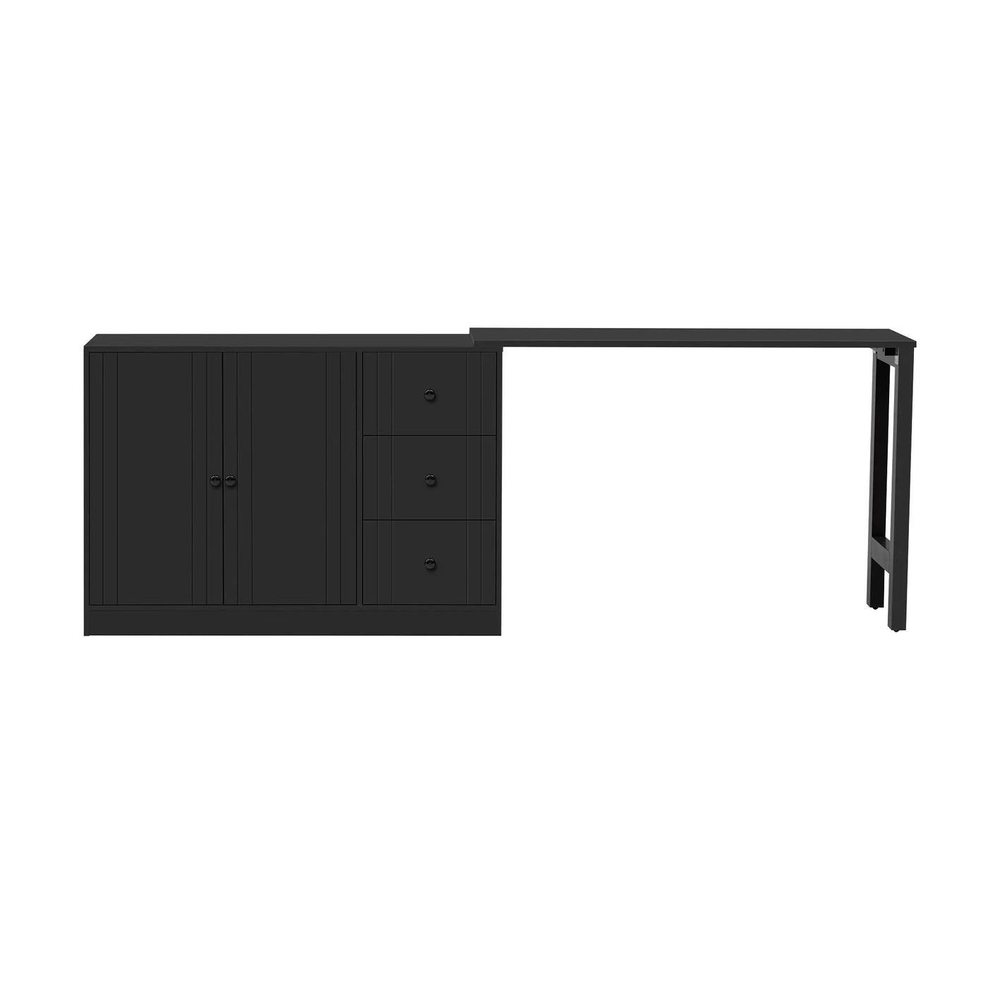 U Style 89.7'' Wooden Sideboard with Extendable Table by HouseOfZazla