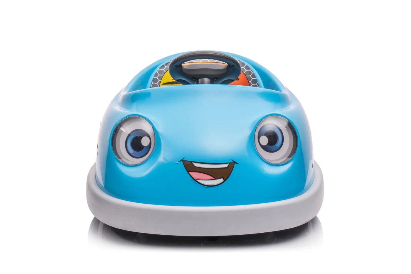 Bumper Car For Kids, 12V Dual Drive 1-6 Years Old Children's Electric Car With Pushrod Dinner Plate USB Bt Music Rocking Horse Mode Anti-Collision Bumper Ride On Car by HouseOfZazla