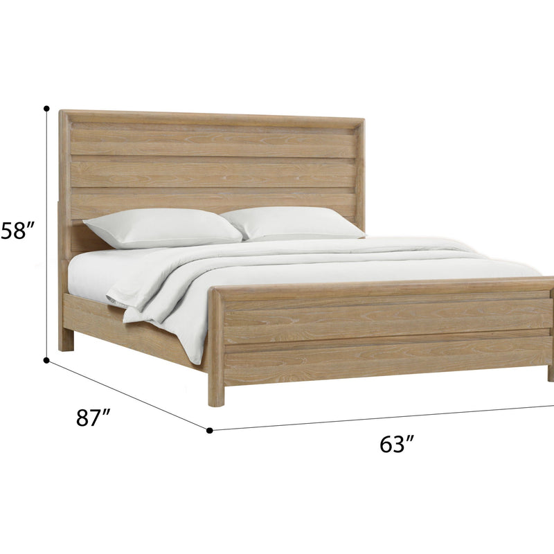 Panel Bed Frame With Unique Headboard And Included Slats by HouseOfZazla