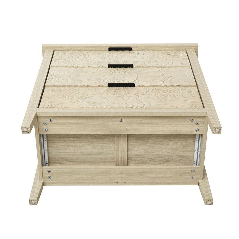 3 Drawer Cabinet - Natural Wood Finish by HouseOfZazla
