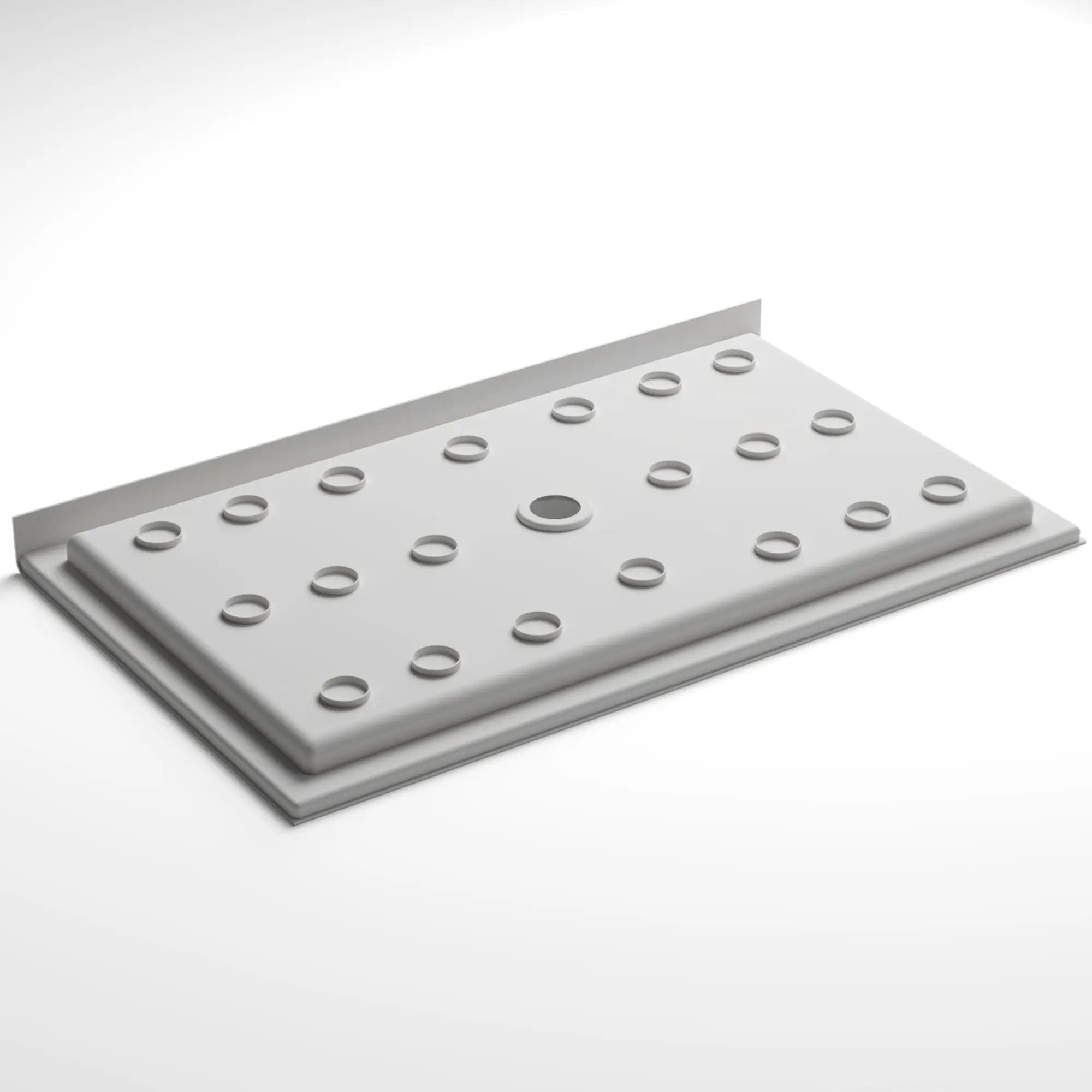 60" x 32" Shower Base, Central Drain Single Threshold by HouseOfZazla