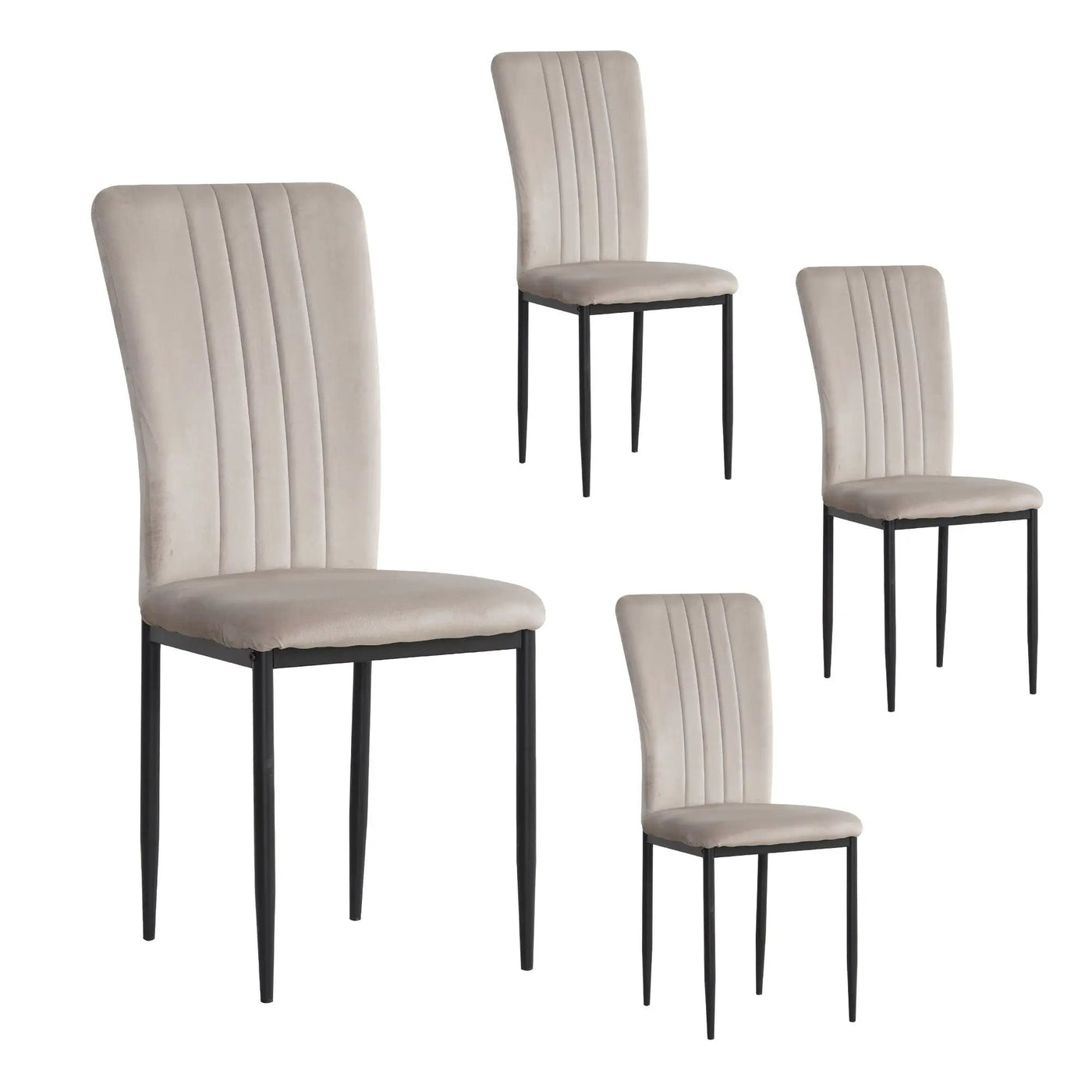 Velvet Dining Chairs For Dining Room (Set of 4) by Unique Piece Furniture